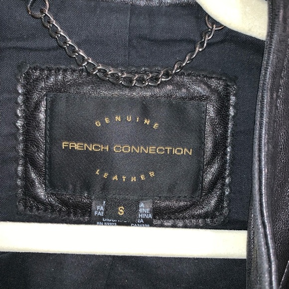 French connection leather jacket - Picture 2 of 4